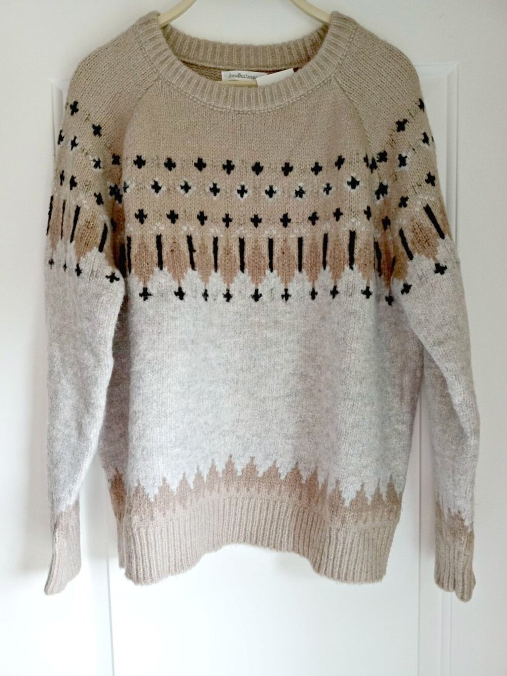NEW! PULLOVER FAIR ISLE SWEATER SZ L